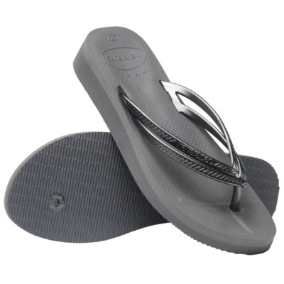 Havaianas Women's Wedges Sandal, Steel Grey/Steel Grey 8.5