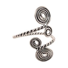 Keltischer Oberarmreif versilbert mittelalterlicher Armreif für Oberarm 