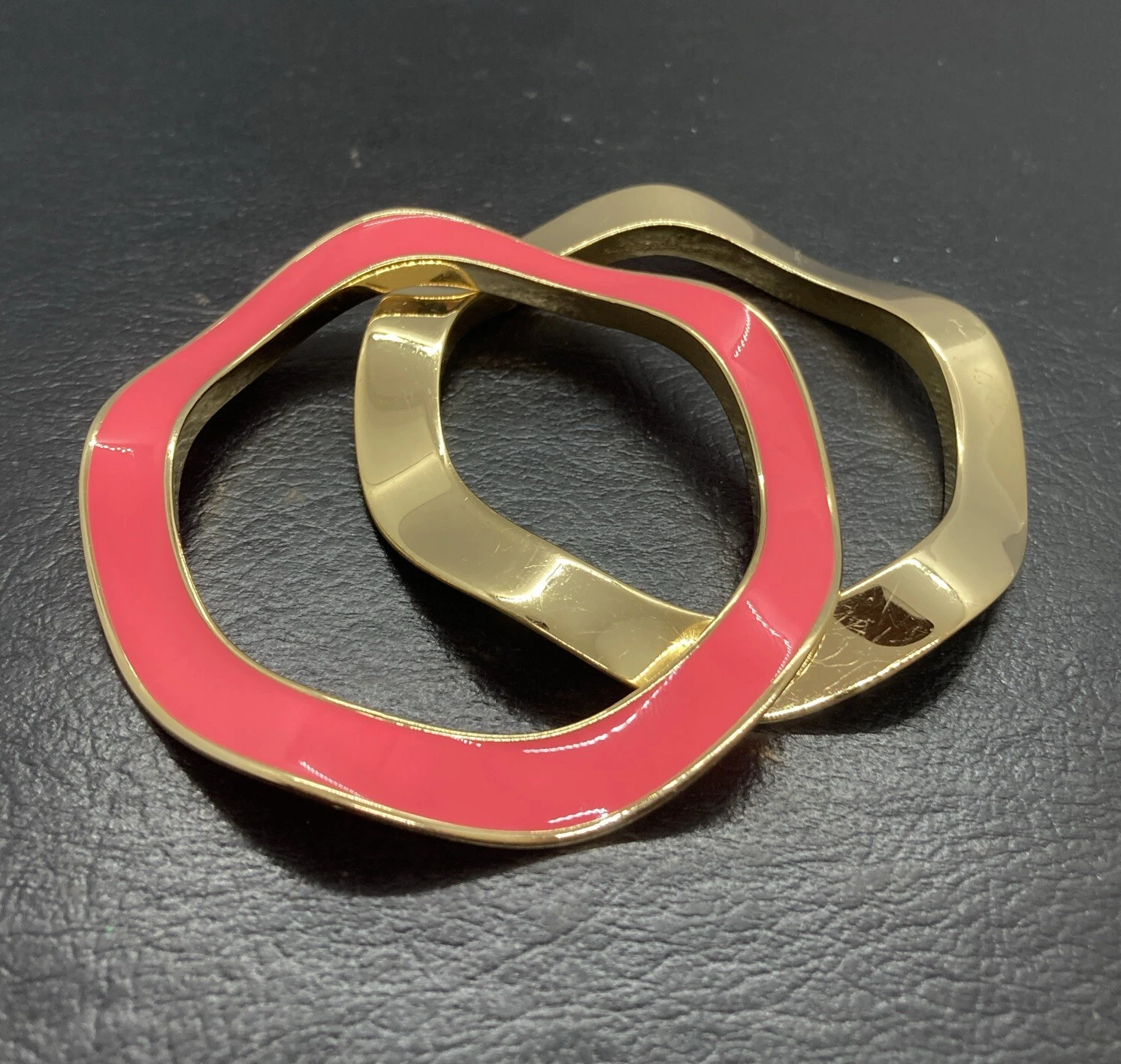 Bracciale Kate Spade Make Waves perfetto impilamento di bracciale ondulato oro rosa lotto di 2