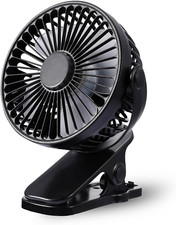Portable Clip-on Fan USB Rechargeable 360  Mini Cooling Fan for Stroller Car