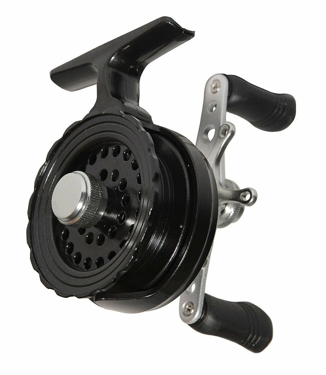 EAGLE CLAW INLINE REEL For Ice Fishing Colors are Carbon, Black and White  ECILIR