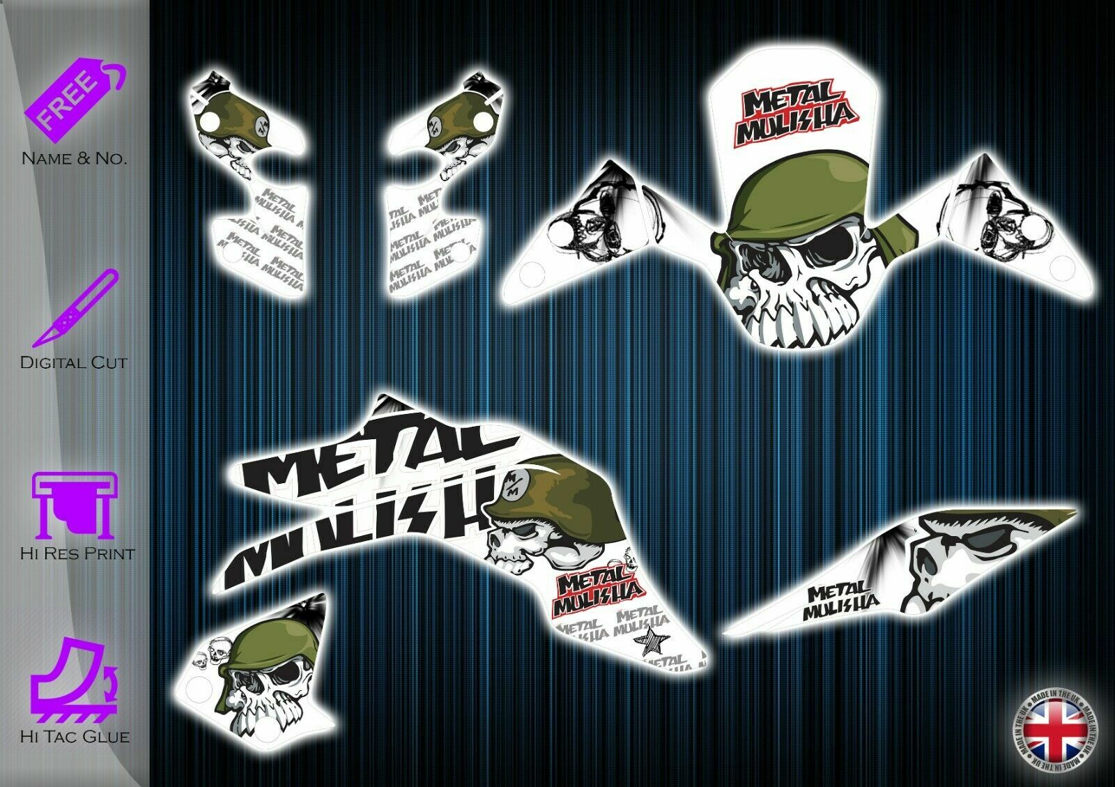 HONDA MSX 125 STICKERS - MSX GRAPHICS KIT - MSX DECALS - GROM GRAPHICS KIT