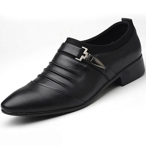 Zapatos de boda de trabajo traje de negocios zapatos de noche zapatos bajos de encaje - Imagen 9 de 27