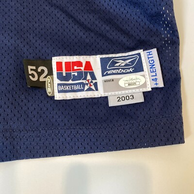 Lebron James Signed 2003 Team USA Olympics Pro Cut Jersey UDA