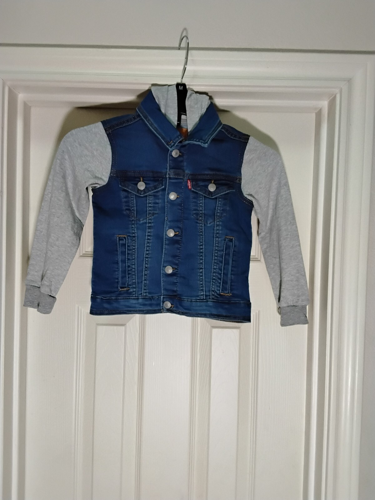 Levi's Size 4T Denim With Fleece Hooded Jacket