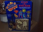 VINTAGE WONDER WOMAN SUPER POWERS STAIN A STICKER SUPER FRIENDS RARE NEW 1984