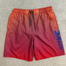 Nike Swim Trunks Men's Shorts Drawstring colorful geometric L