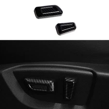 For Mitsubishi Eclipse Cross 18-23 Carbon Fiber Seat Button Handle Cover Trim 2X