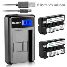 Kastar Battery Charger Sony DCR-VX2000 VX2001 VX2100 VX9000 DSC-CD250 CD400 D700