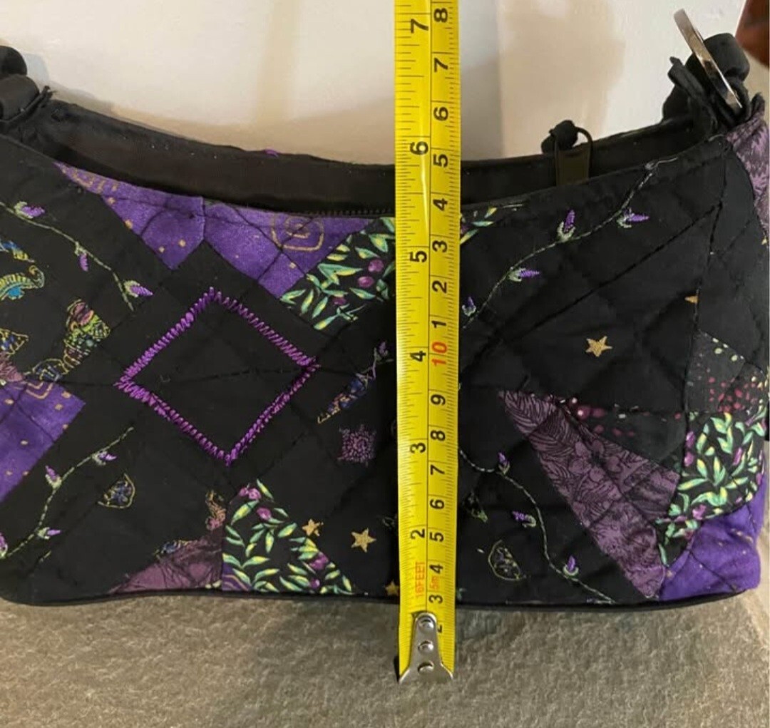 Donna Sharp Mini Multi-Colored Black/Purple/Green… - image 5