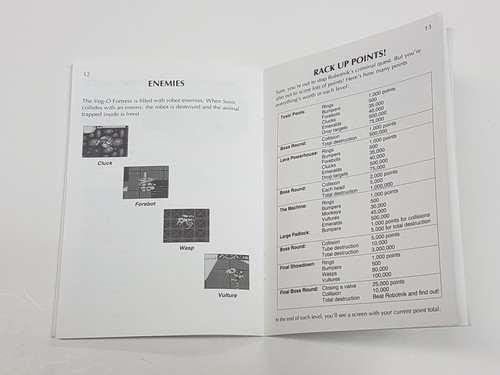 Sonic The Hedgehog 2 Game Gear Authentic Manual Only *staples - Picture 16 of 18