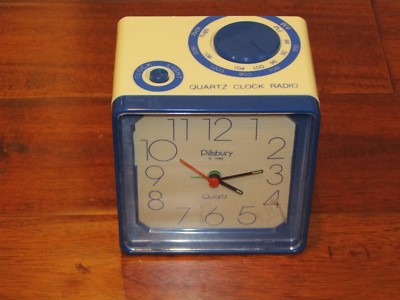 RARE 1986 Pillsbury Doughboy Poppin' Fresh Alarm Clock Radio AM/FM WORKS
