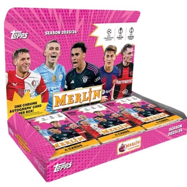 2023/24 Topps Merlin UEFA Soccer Hobby Box - Rip + Ship
