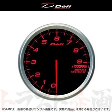 Defi Advance Bf Tachometer Rpm Gauge Meter 80mm Amber Red 0-9000rpm Df10902 Used