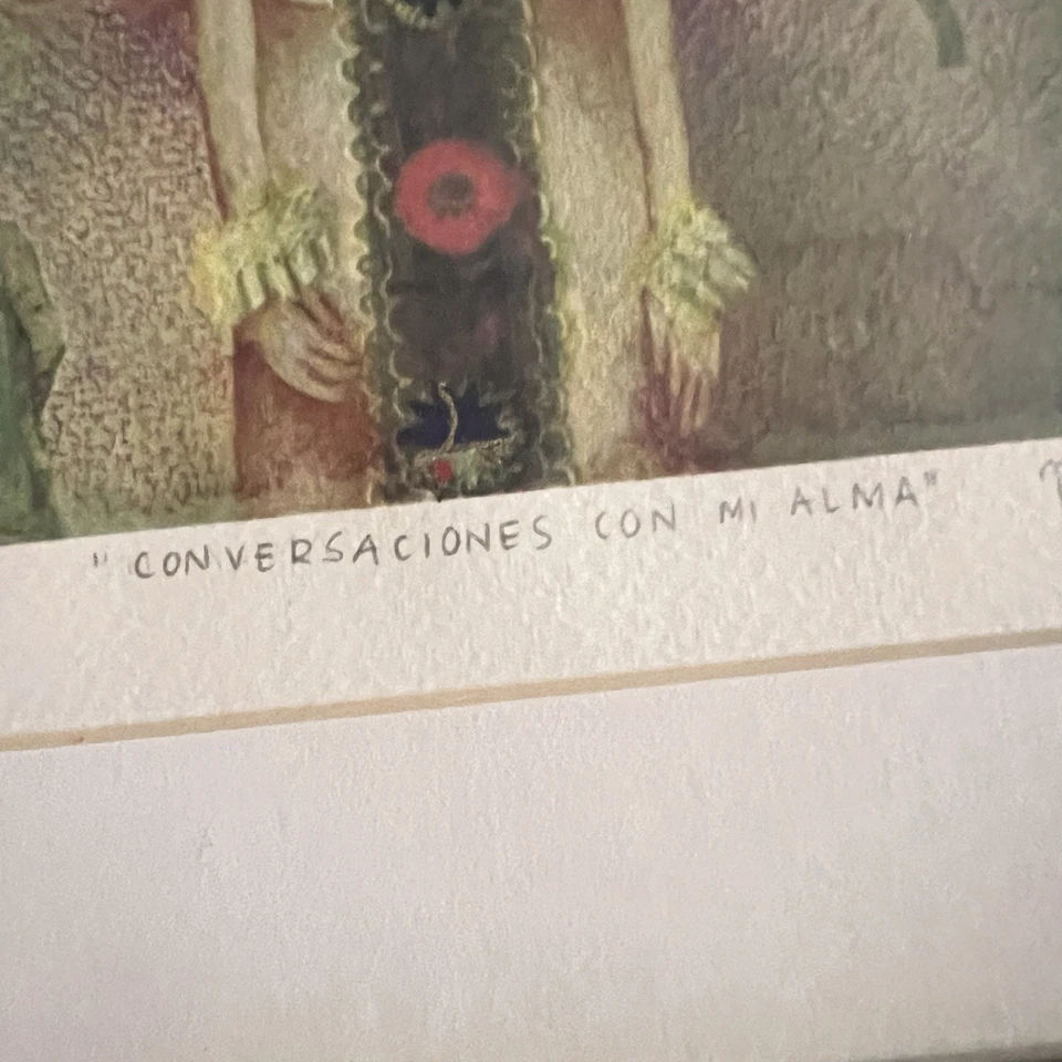 Impresión enmarcada rara prueba de artista de Mona Orozco “Conversaciones con mi Alma” 2008 Foto 3 de 4
