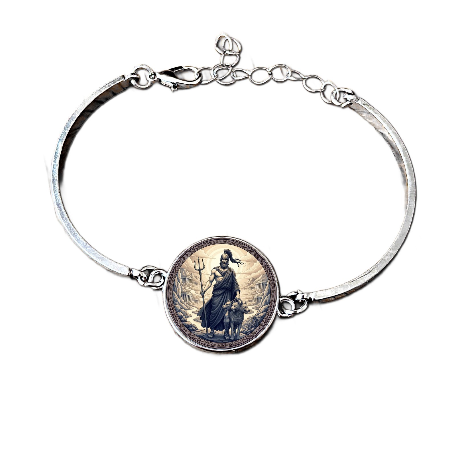 Pulsera Hades 20mm Dios Griego Inframundo Regalo. Dark Academia.
