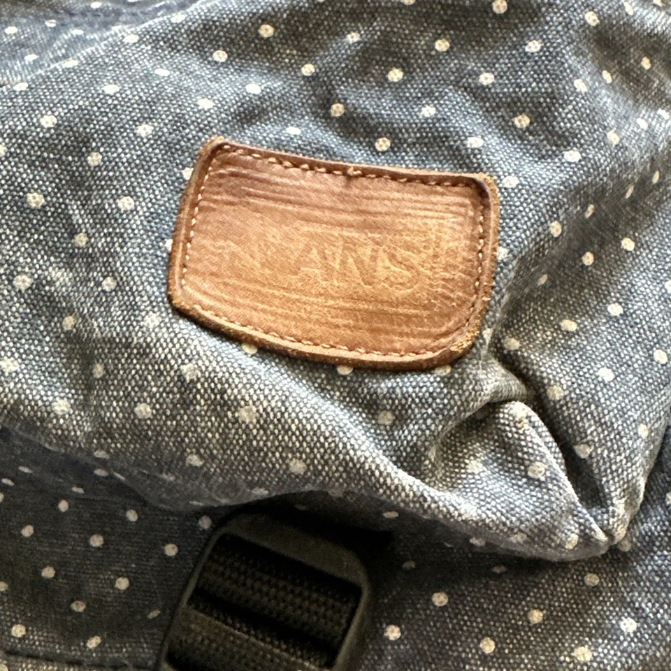 VANS Mochila Azul Lona Polkadot Viaje Bolso Escolar Acolchado Grande Foto 4 de 4