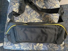 upperkids Black and Yellow Stroller Organizer Multiple Compartments fits DOONA