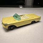 Vtg Lesney Matchbox Convertible Car #39 Pontiac Yellow Diecast Good condition