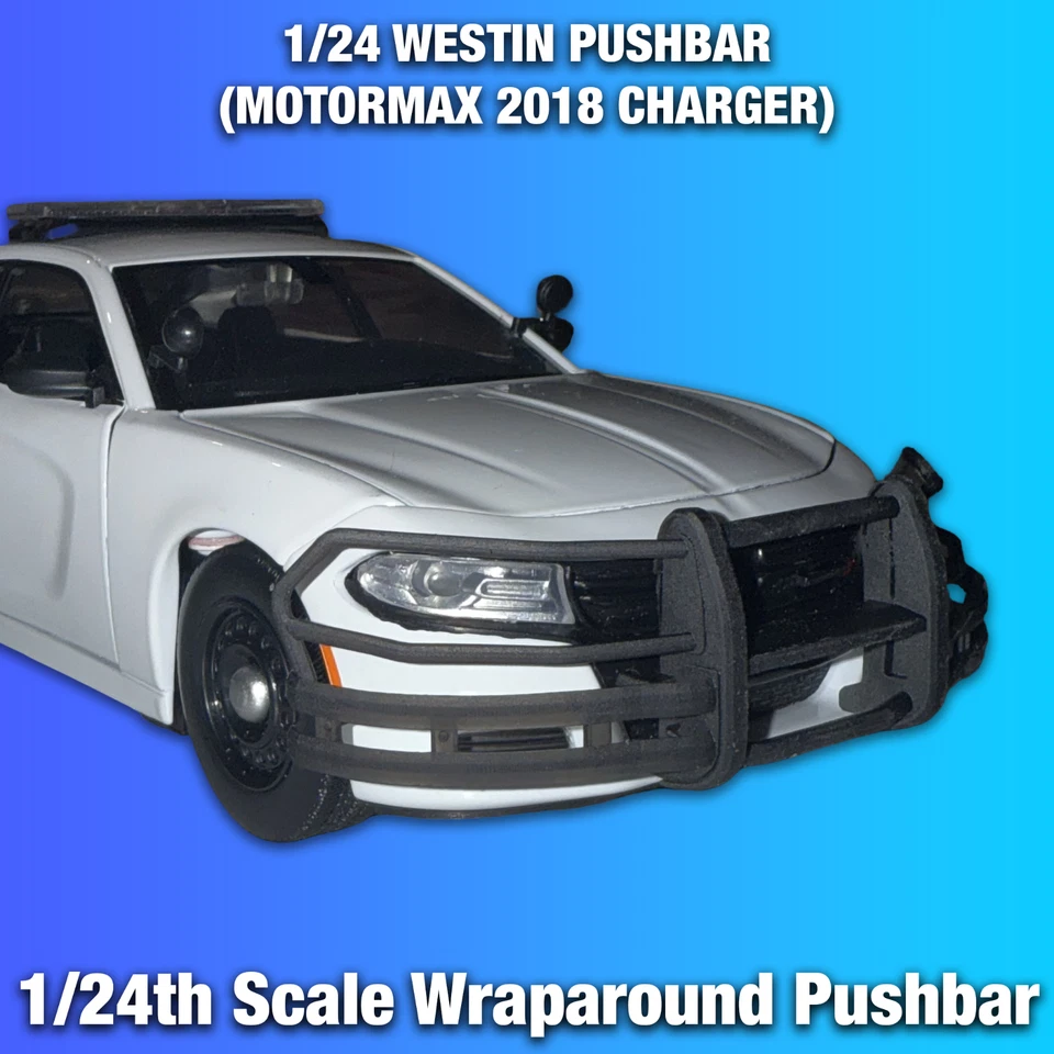 1/24 Motormax 2018 Charger Wraparound Pushbar (Westin) - Image 4 of 4