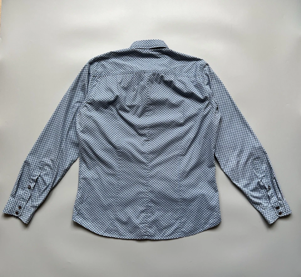 Camisa DIESEL azul ajustada para hombre talla XL Foto 3 de 4