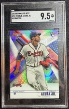 2018 Bowman's Best RONALD ACUÑA JR. Rookie Refractor RC #51 SGC 9.5 Braves