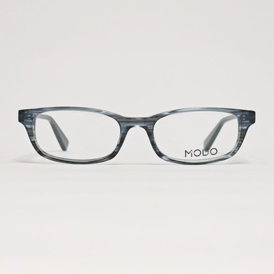 MODO Mod. 6004 Women's Handmade Oval Glasses in Blue Horn | 49mm