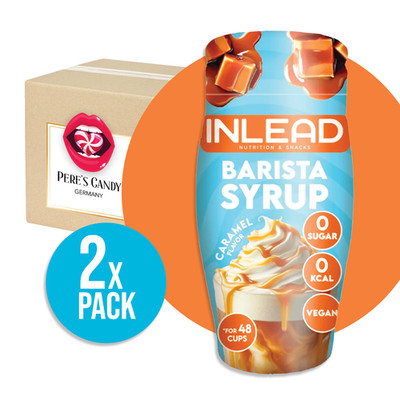 Inlead Barista Syrup Caramel-zuckerfreier Sirup 2x65ml 130ml