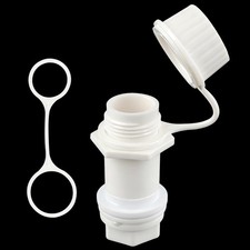 Threaded Drain Plug with Plastic Tethered Cap for Igloo Coolers, Compatible w...