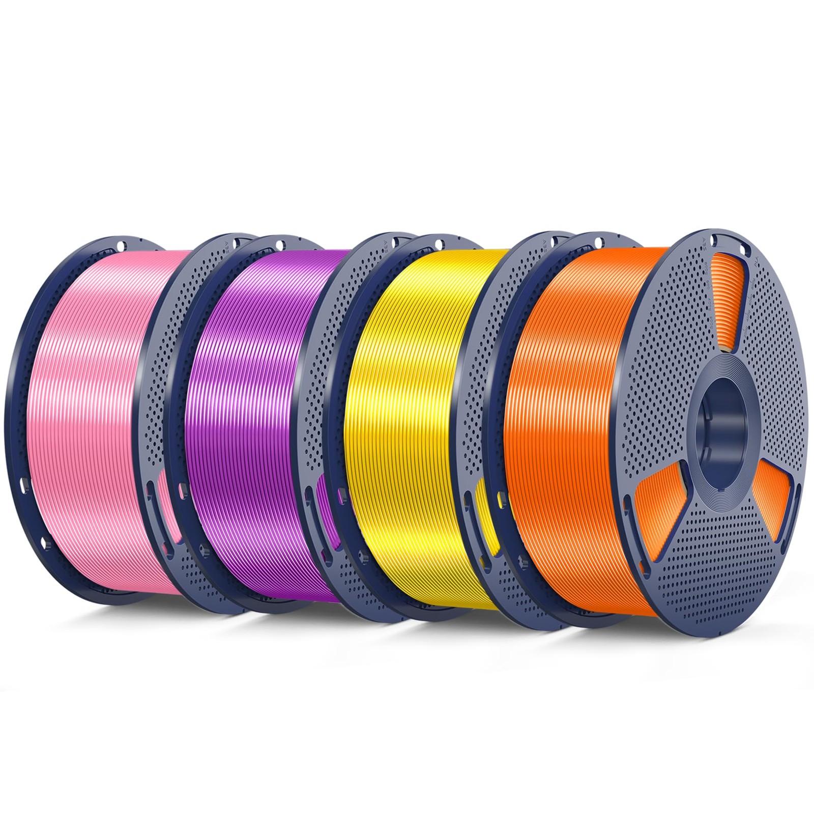 SUNLU 4KG PLA+ Seidenfilament, Shiny Metallic Silk 3D Filament 1,75mm, High Stren