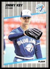 Jimmy Key 1989 Fleer #236 Toronto Blue Jays MLB READ FREE SHIPPING AutographDen