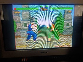 SEGA Saturn White Console HST-0014 Set w Controller + 12 Games Tested Japan