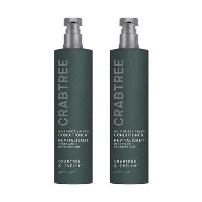 Set Of 2 Crabtree & Evelyn Moisturise + Renew Conditioner 15 Fl Oz 443ml New