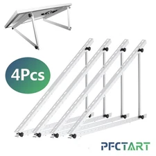2 Set 118CM 0-90° Adjustable Solar Panel Brackets Tilt Mount for Caravan Balcony