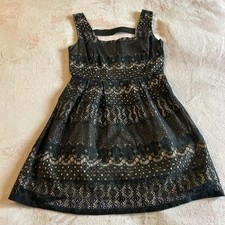 BeBop Black Fit And Floral Lace Sleeveless Mini Dress Open Back Size M