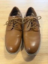 Bruno Marc Oxford Dress Shoes Brown Lace-Up Perforated US 7.5 Men s Tan