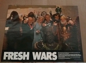 Vintage Rainier Beer Fresh Wars Star Wars Theme  Poster