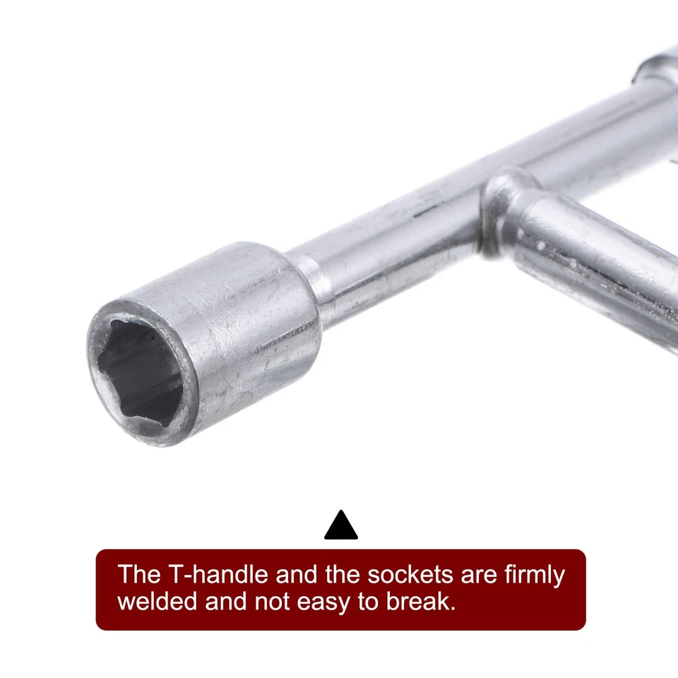 Versatile 3-Way T Handle Wrench 14mm 17mm 19mm for Bicycles & Automobiles - Image 4 of 4