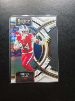 Stefon Diggs # 187 White Premier Level Die-Cut 2023 Panini Select Football /199