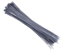 5901698861056 Opaski kablowe nylonowe 300x3,6 mm, srebrne, 100 szt. 