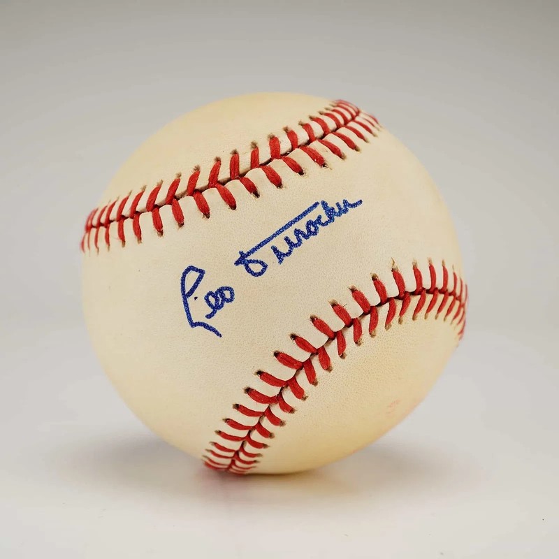 Leo Durocher signed Official National League Baseball Autograph w/ PSA