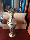 Vintage. Indian Etched Brass Miniature Small Jarr Vase Decor Mini Piece