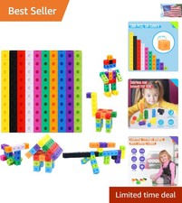 Quality 100 Math Linking Cubes for Early STEM Learning - Safe  Durable