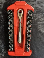 NOS 🔥 Craftsman Metric & SAE Max Axess Socket Set, Pass Through, 19pc 31088