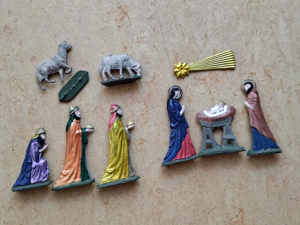 Krippenfiguren Figuren für Krippe aus Zinn Weihnachten Zinnfiguren - Bild 1 von 4