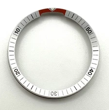 NOS Genuine Seiko Bell-Matic 30.2mm Silver Color Inner Rotating Bezel Ring