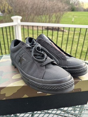 Converse x Carhartt One Star Ox Low Top Triple Black Mens Size 10.5 162819c New