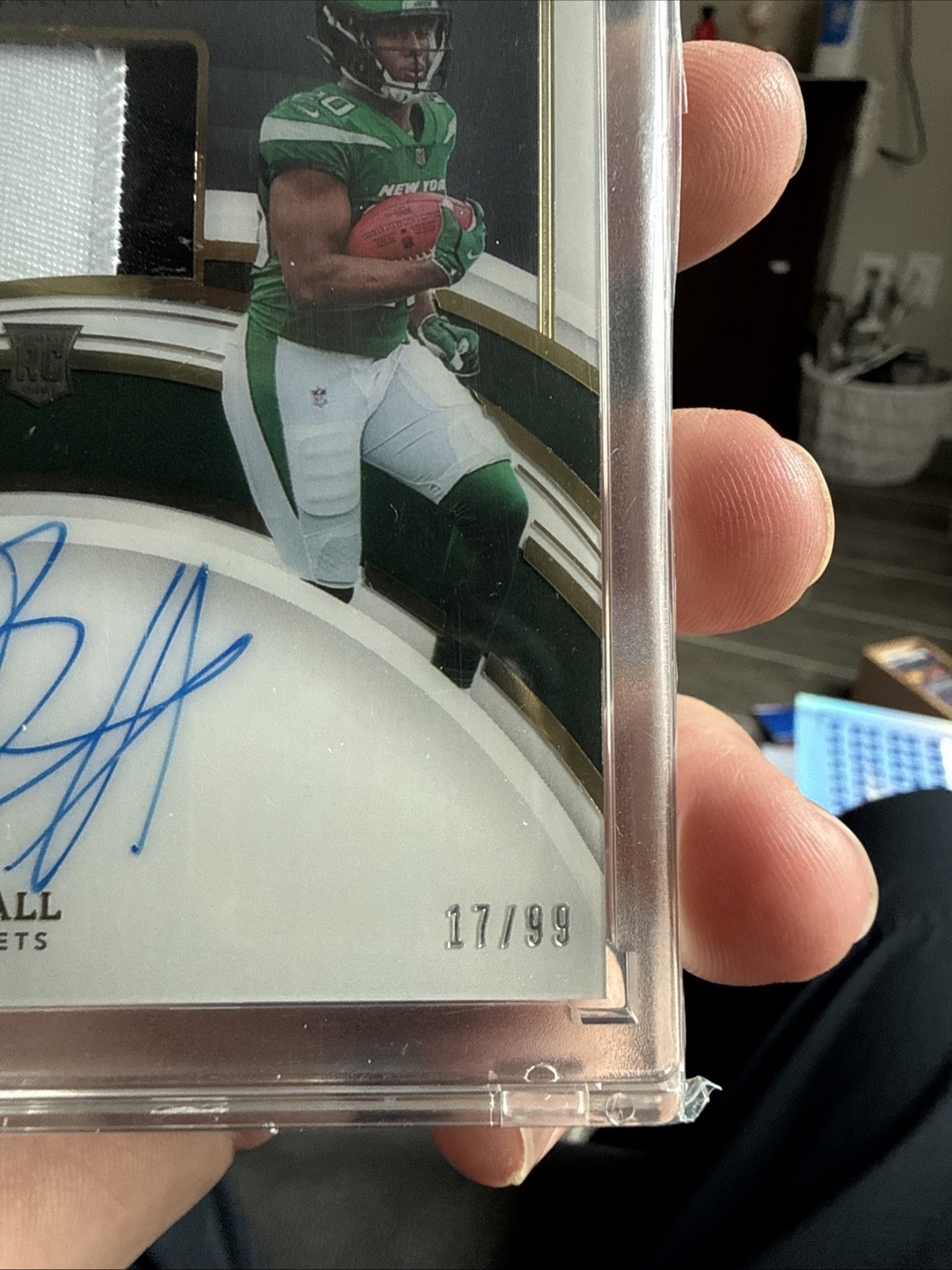 2022 Panini Immaculate Collection Rookie Patch Auto On Card Breece Hall 17/99 view 7