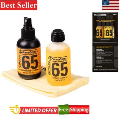 Musician s Choice: Dunlop 6503 Guitar Maintenance Kit with Lemon Oil & Cloths