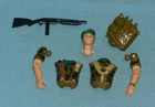 G.I. GI JOE gijoe FALCON BODY PARTS + WEAPONS LOT #2 arms gun backpack FREE SHIP
